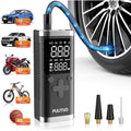 Portable Tire Inflator, 150 PSI, 6000Mah Battery, Digital Gauge, LED Light