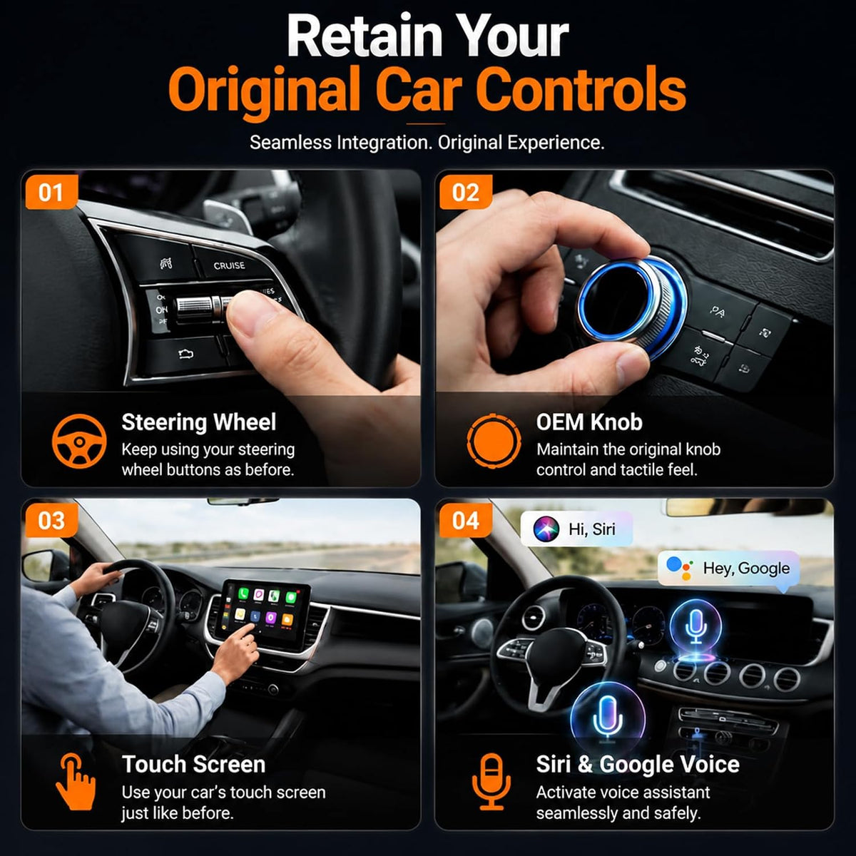2-In-1 Wireless Carplay Adapter & Android Auto Adapter, USB-C Dongle