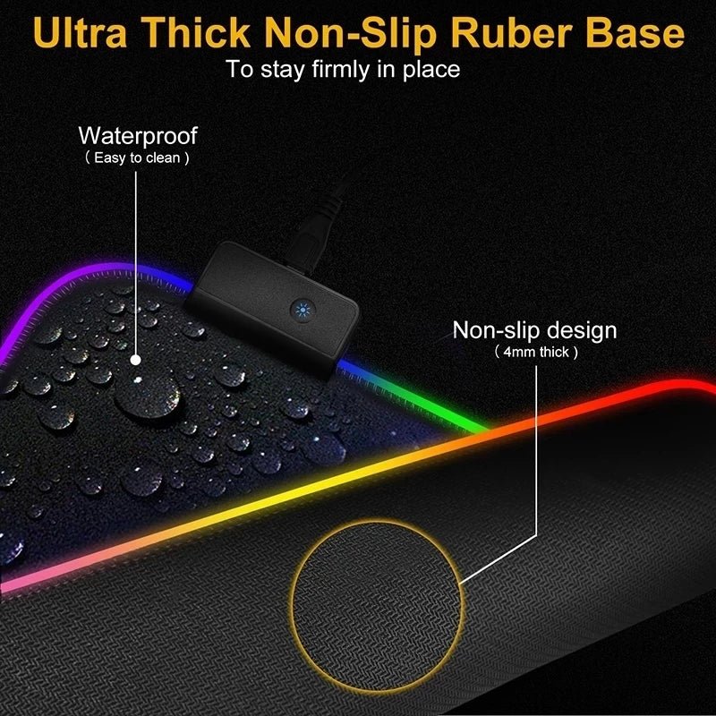 RGB LED Light - Up Gaming Mouse Pad - Nuvariq Goods