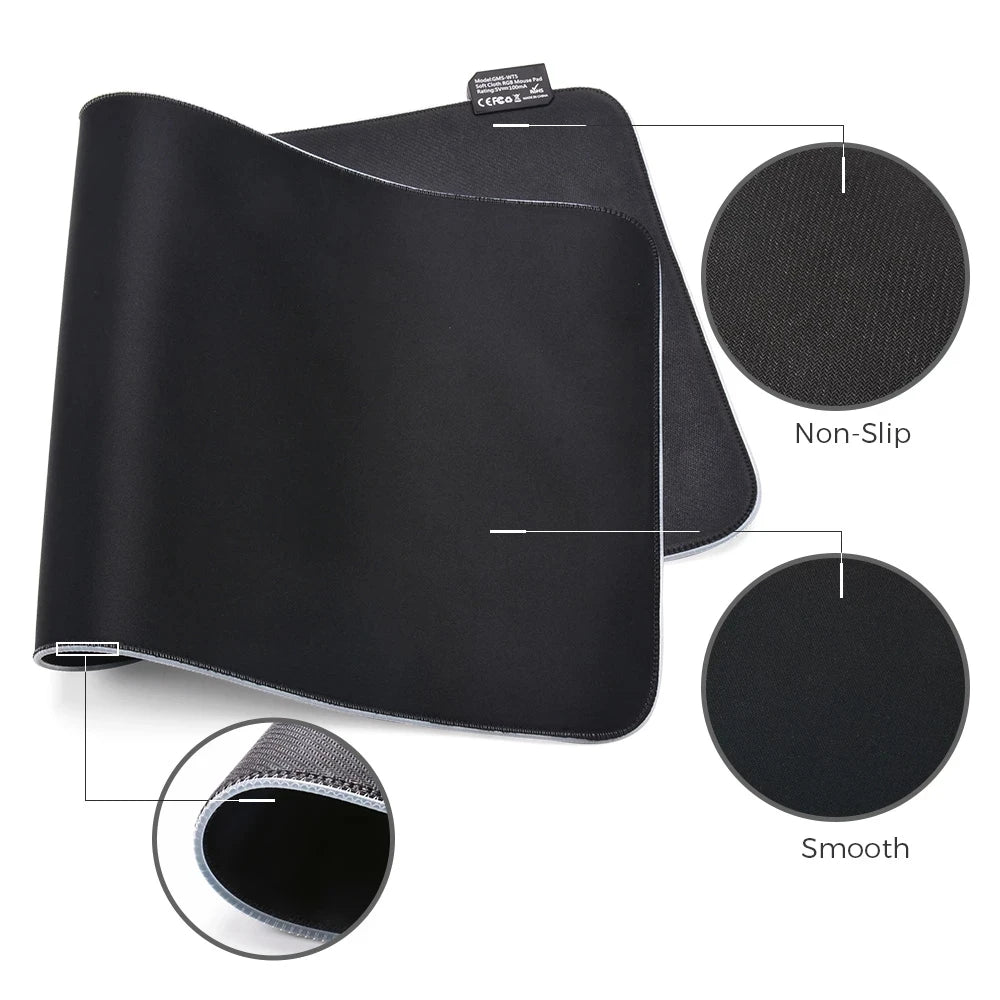 RGB LED Light - Up Gaming Mouse Pad - Nuvariq Goods