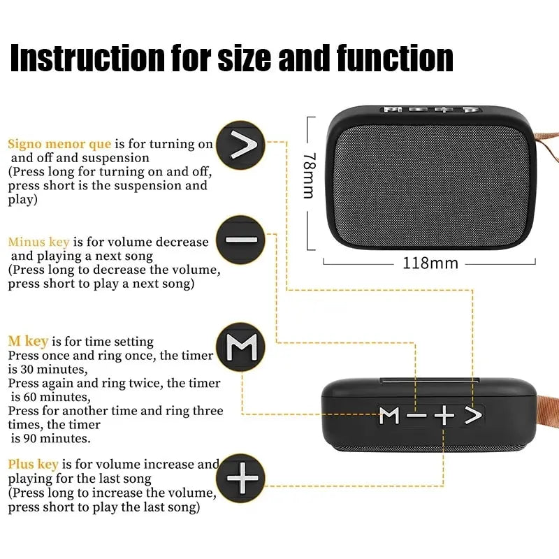 Mini Outdoor Bluetooth Speaker - Nuvariq Goods