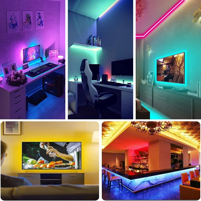 RGB LED Strip Lights with Remote Control - Nuvariq Goods