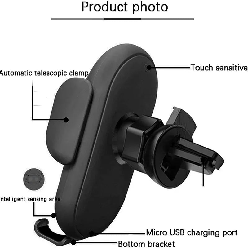 Wireless Charging Car Mount – Air Vent Phone Holder - Nuvariq Goods