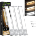 4 Pack under Cabinet Lighting, 10In Rechargeable Motion Sensor Light Indoor