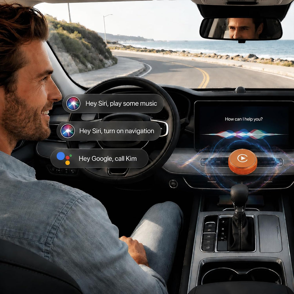 2-In-1 Wireless Carplay Adapter & Android Auto Adapter, USB-C Dongle